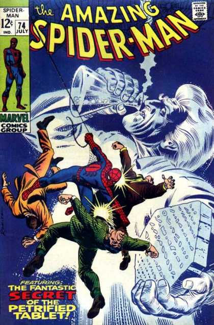 Amazing Spider-Man 74 - Marvel - Marvel Comics - Spider-man - Petrified Tablet - Fight