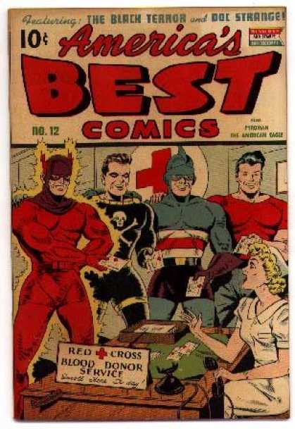 America's Best Comics 12 - Black Terror - Doc Strange - Featuring - Red Cross - Blood Donor - Alex Schomburg