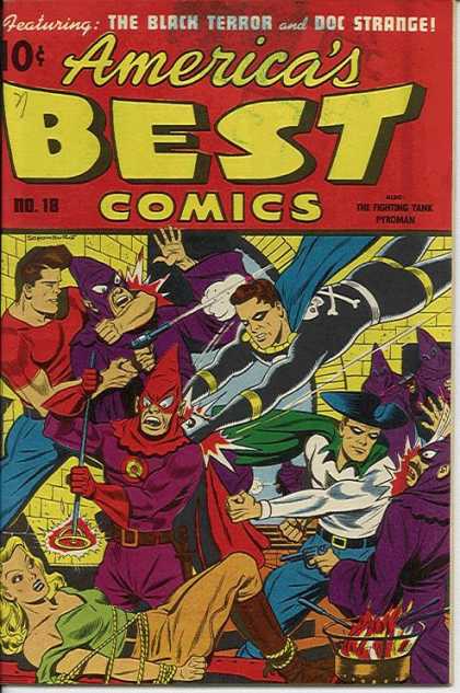 America's Best Comics 18 - Fighting Yank - Black Terror - Doc Strange - Pyroman - Flames - Alex Schomburg