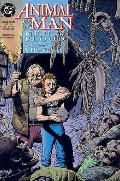 Animal Man 55 - Flesh And Blood - Cave - Bones - Skeleton - Hostage - Brian Bolland