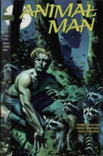 Animal Man 64 - Raccoons - Jamie Delano - Will Simpson - Dan Steffan - Trees - Dan Brereton