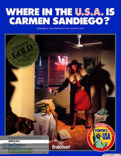 Apple II Games - Where in the USA is Carmen Sandiego?