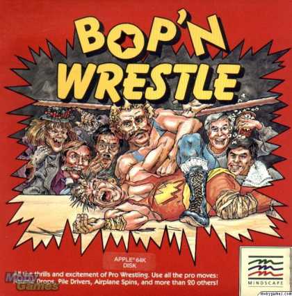 Apple II Games - Bop'N Wrestle