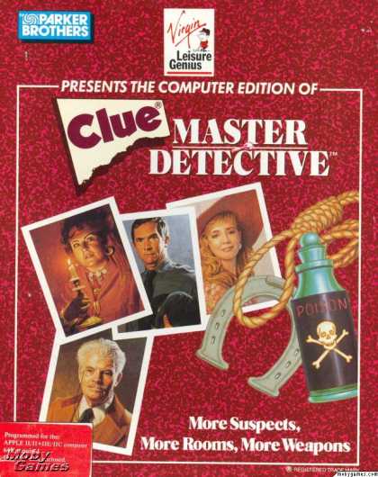 Apple II Games - Clue: Master Detective