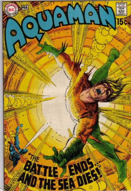 Aquaman 49 - Battle Ends - Sea Dies - Dc Comics - Beam - Painful Look - Mark McKenna, Nick Cardy