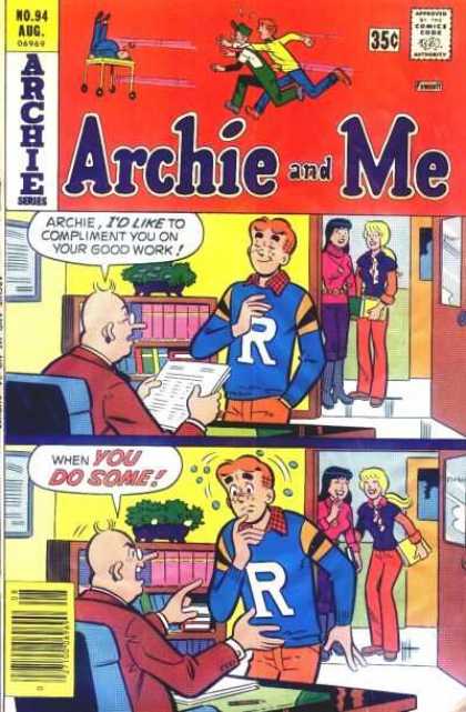 Archie Series - Compliment - Good Work - School - Orange Archie and Me 94 - Archie Series - Compliment - Good Work - School - Orange