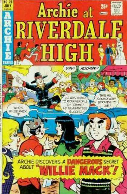 Archie at Riverdale High 26 - Betty - Veronica - Jughead - Parade - Blue Car