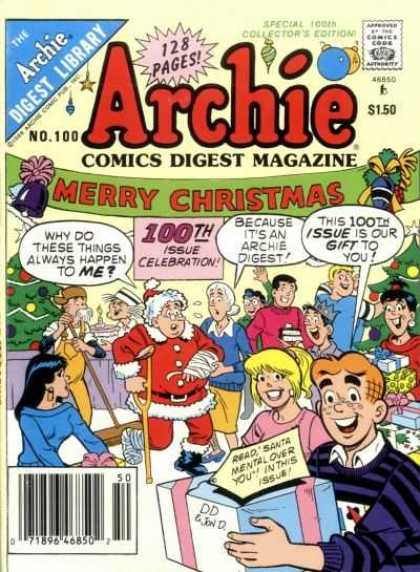 Archie Comics Digest 100 - Merry Chirstmas - Injured Santa - Gifts - Collectors Edition - Party - Jon D'Agostino