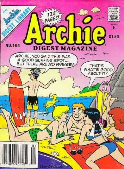 Archie Comics Digest 104 - Jugheads Pals - Beach Gang - Fun N Sun - Veronica U0026 Betty - Classic Graphic