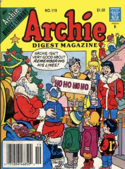 Archie Comics Digest 119 - Chrismas Tree - Santa - Veronica - Betty - Toys