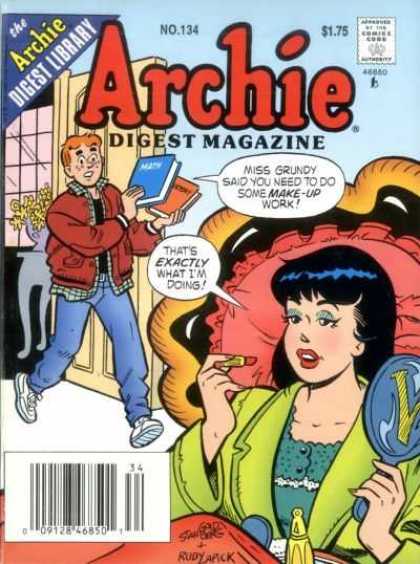 Archie Comics Digest 134 - Digest Library - Woman - Man - Lipstick - Book