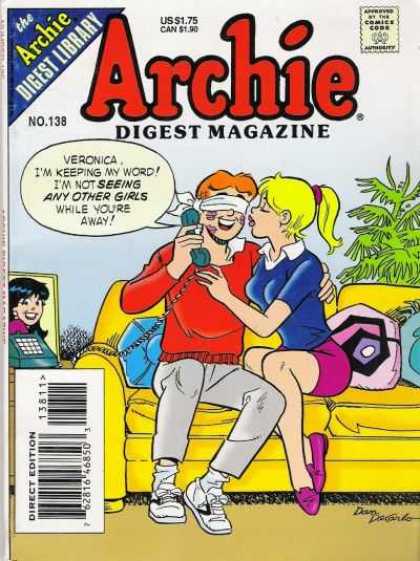 Archie Comics Digest 138 - Speech Bubble - Blonde - Blindfold - Phone - Veronica