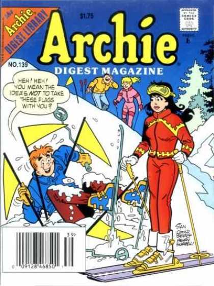 Archie Comics Digest 139 - Snow - Skiing - Flags - Veronica - Betty