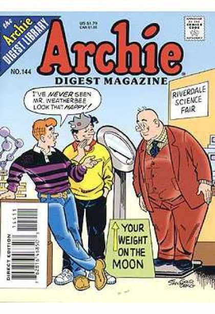 Archie Comics Digest 144 - Mr Weatherbee - Jughead - Scale - Weight - Moon