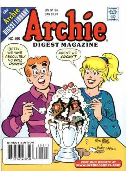 Archie Comics Digest 155 - Digest Magazine - Comics Code - Man - Woman - Direct Edition