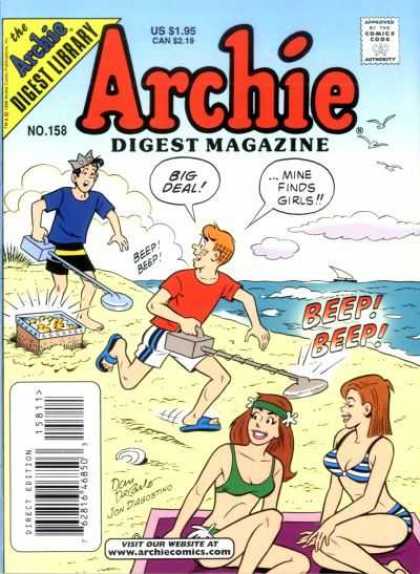Archie Comics Digest 158 - Beach - Sand - Water - Shore - Girls