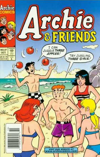 Archie & Friends 37 - Juggle - Apples - Beach - Bikinis - Ocean
