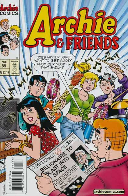 Archie & Friends 89 - Tamborine - Guitar - Drums - Piano - Billionaire To Blast Into Space