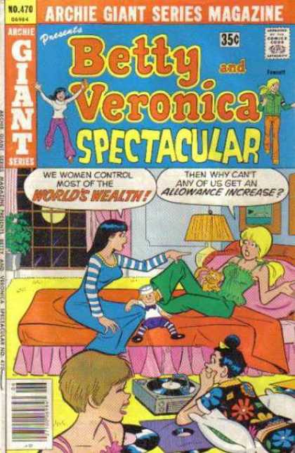 Archie Giant Series 470 - Betty - Veronica - Bed - Window - Pajamas