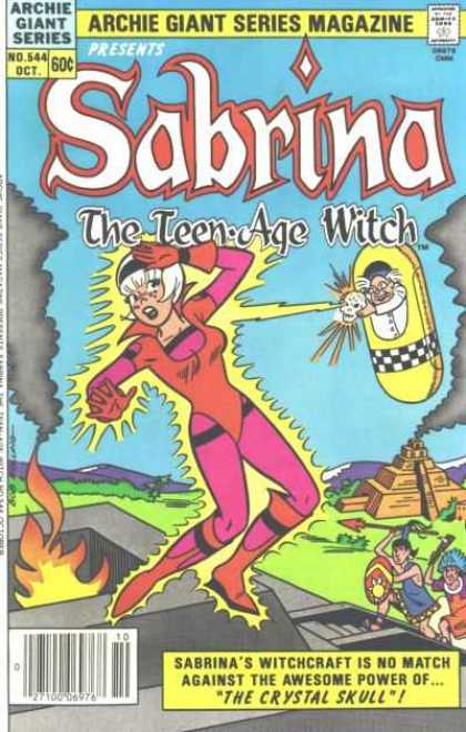 Archie Giant Series 544 - Sabrina - Teen-age Witch - Savage With Spear - Freckled Nose - Fire Pit