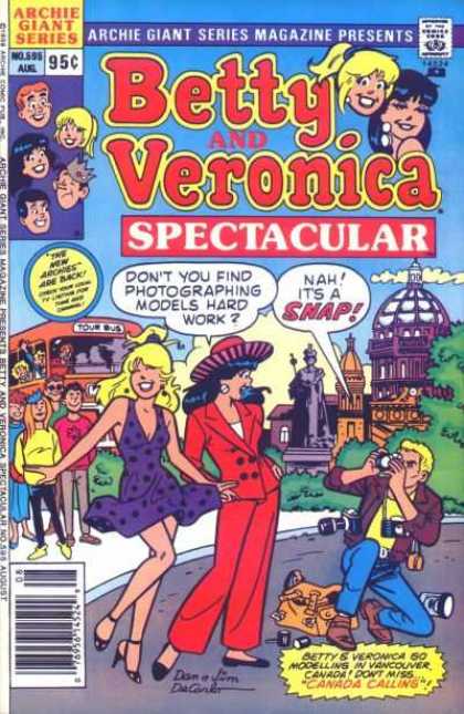 Archie Giant Series 595 - Betty - Veronica - Photographer - Tour Bus - Camera