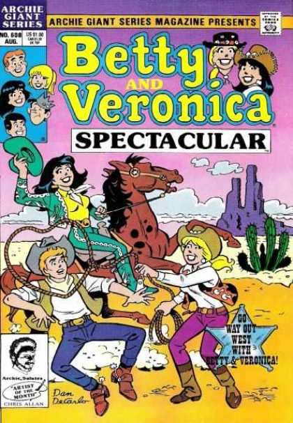 Archie Giant Series 608 - Archie Giant Series - Betty And Veronica - Spectacular - Horse - Lasso