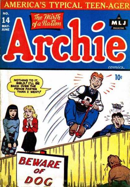 Archie 14 - Jughead - Fence - Bulldog - Beware Of Dog - Pogo Stick