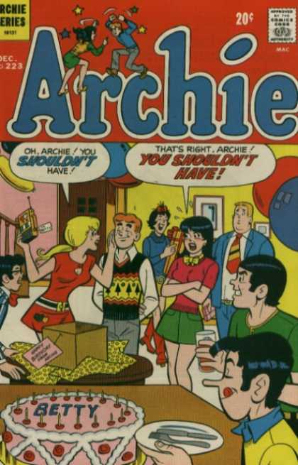 Archie 223 - Betty - Veronica - Ballon - Present - Yellow Bow