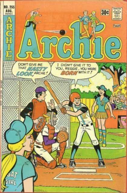 Archie 255 - Baseball Game - Baseball Bat - Cheerleader - Umpire - Catcher