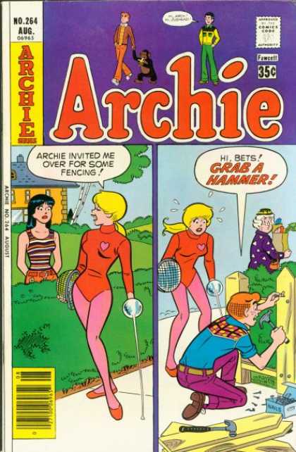 Archie 264 - Silver Age - Betty - Veronica - Monkies - Humor
