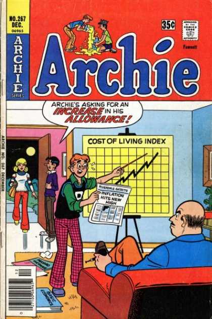 Archie 267 - Jughead - Girl - Newspaper - Moon - Chart