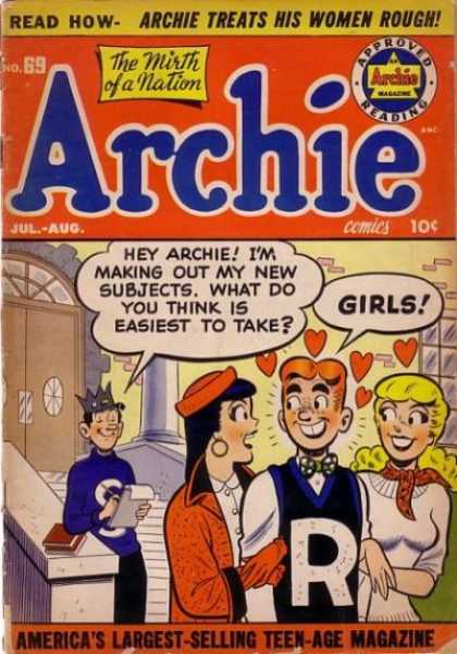 Archie 69 - Magazine - Two Girls - The Mirth Of A Nation - Books - Happy Mood