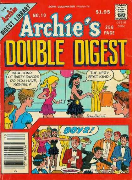 Archie's Double Digest 10 - No 10 - John Goldwater - Party Favors - Veronica - Betty