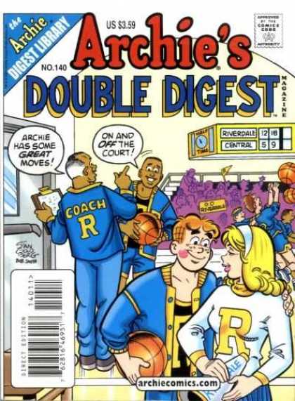 Archie's Double Digest 140 - Archi Has Some Great Movies - On And Off The Court - Riverdale - Central - Making Romance