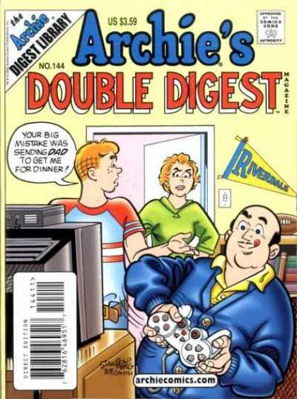 Archie's Double Digest 144 - Video Game - Tv - Digest Library - Family - Riverdale