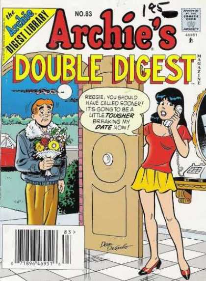 Archie's Double Digest 83 - Man - Woman - Phone - Flowers - Door