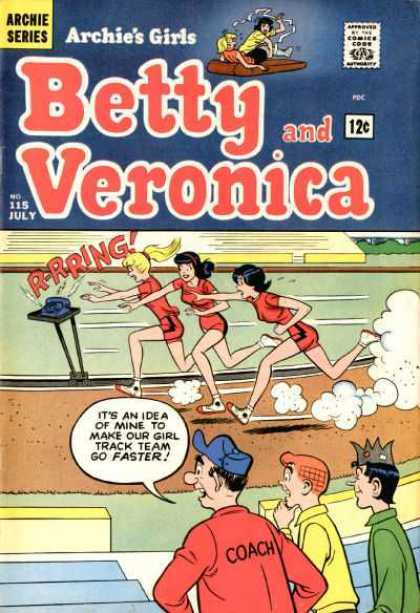 Archie's Girls Betty and Veronica 115 - Gym - Track - Bait - Motivation - Running