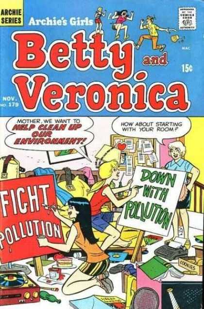Archie's Girls Betty and Veronica 179 - Archie Series - Girls - Boy - Comics Code - Mothey