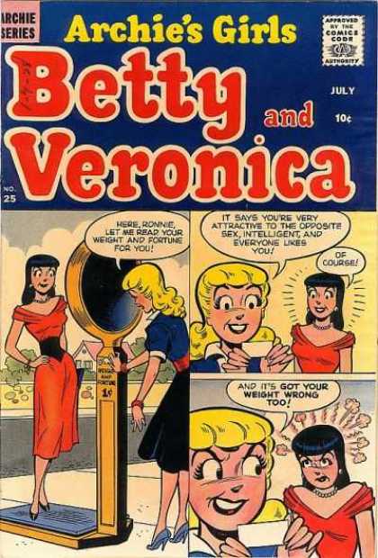 Archie's Girls Betty and Veronica 25 - Women - Dress - Necklace - Poster - Heels