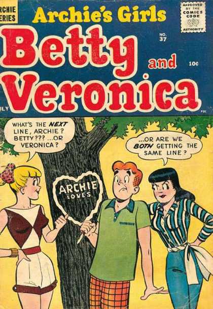 Archie's Girls Betty and Veronica 37 - Archie Series - Betty - Veronica - Archie Loves - Archies Girls No 37