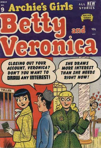 Archie's Girls Betty and Veronica 9 - Summer - All New Stories - Archie Series - Boy - No 9