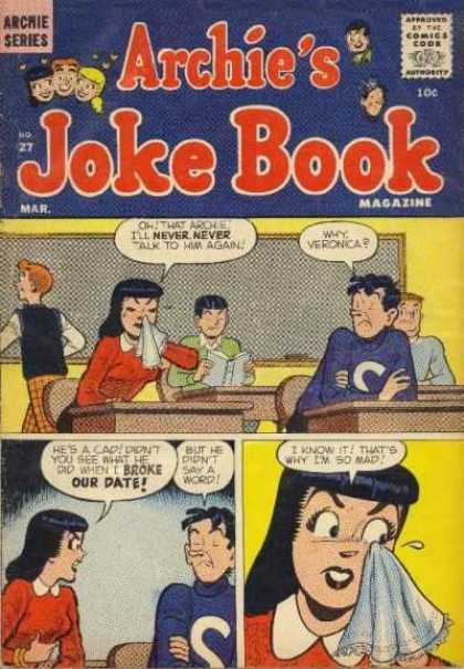 Archie's Joke Book 27 - Veronica - Handkerchief - Blackboard - Desk - Students