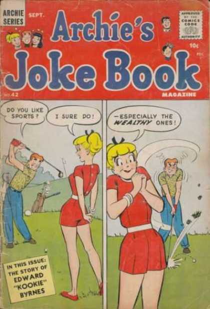 Archie's Joke Book 42 - Betty - Golf - Club - Issue - Story