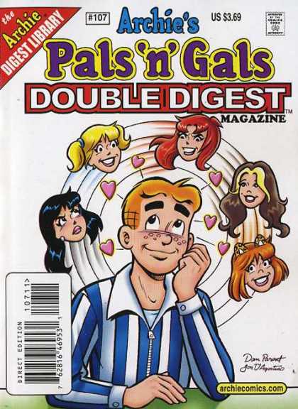 Archie's Pals 'n Gals Double Digest 107 - Veronica - Redhead - Betty - Blonde - Brunette
