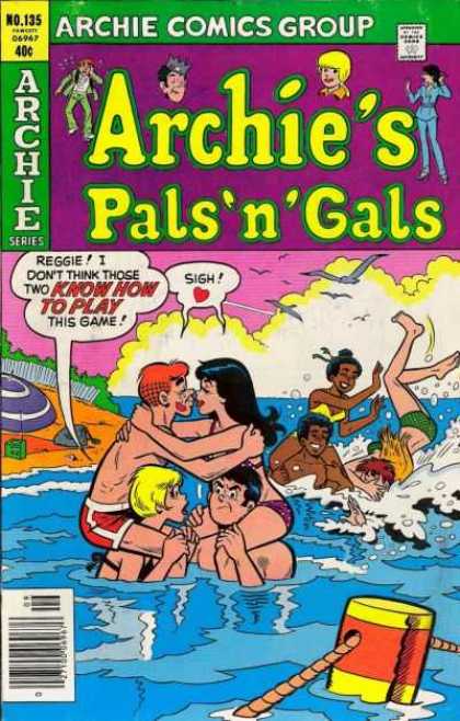Archie's Pals 'n Gals 135 - Reggie - Water - Kissing - Beach - Umbrella