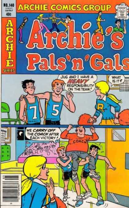 Archie's Pals 'n Gals 140 - Humor - Archie Series - Sports - Classic Comics - Vintage