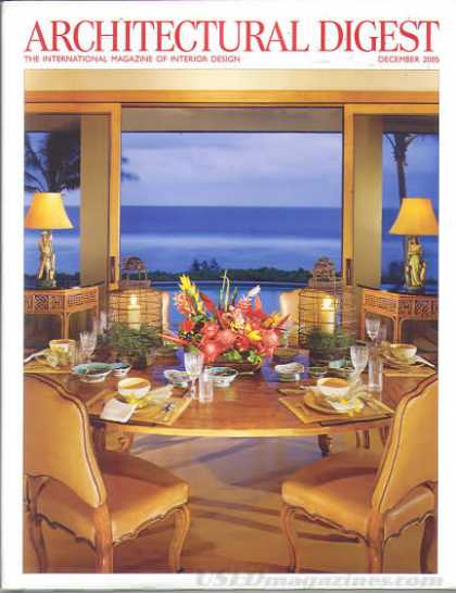 Architectural Digest - December 2005