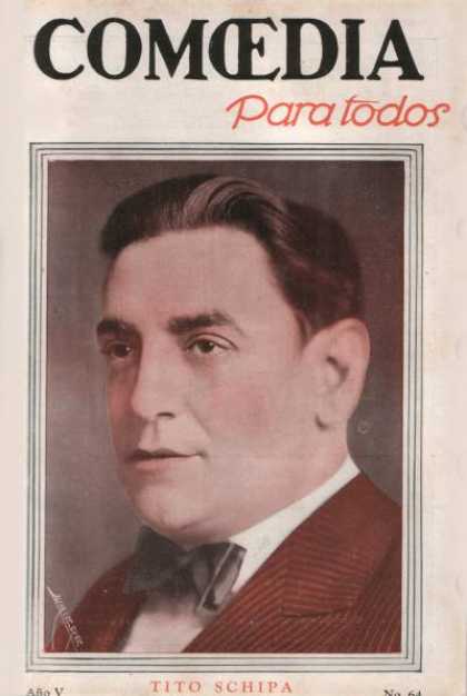 Argentinian Magazines - Revista Comoedia (Tito Schipa)