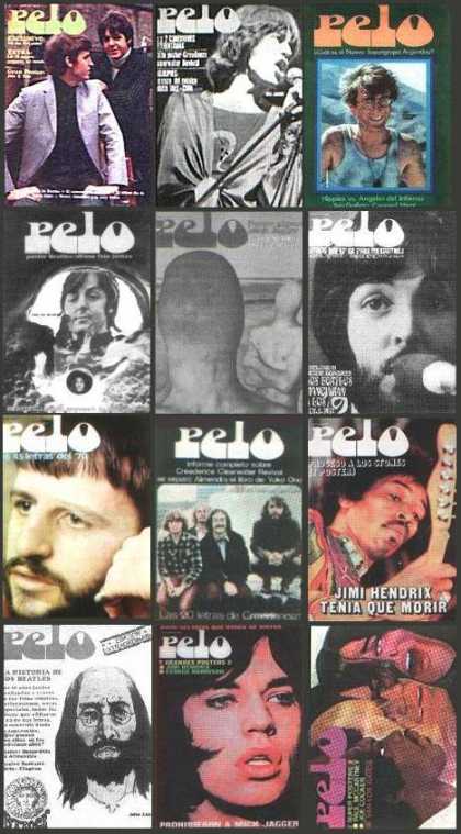 Argentinian Magazines - Pelo (12 miniaturas 1970-1971)