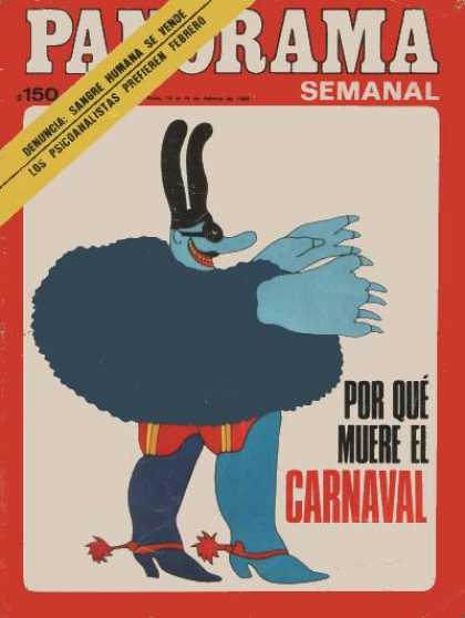 Argentinian Magazines - Revista Panorama 1969 - Carnaval